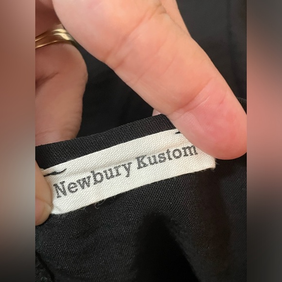 Newbury Kustom Black Tie Size Small Blouse‎ - Picture 4 of 9